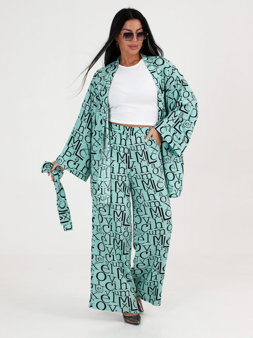 ЖК-Рика ЖЕНСКИЙ КОСТЮМ (Мятный) - А-дина фото 4