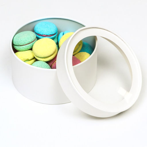 Набор 2 в 1 круглых коробок Белая с окном, 21 х 11 - 18 х 10 см - UPAK LAND фото 10