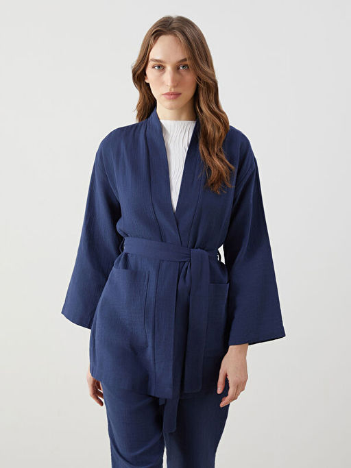 ?al Yaka Oversize M?slin Kad?n Kimono