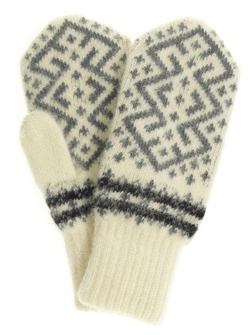 Варежки женские "Ромб с орнаментом" ПП 3236-2