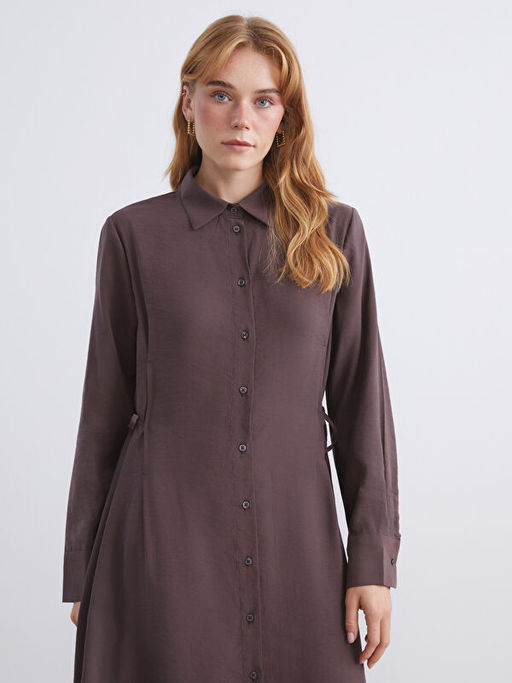 Modal Kar???ml? G?mlek Elbise