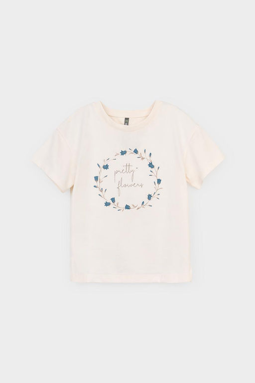 КР 301995/айвори фуфайка (футболка) для дев - Crockid фото 2