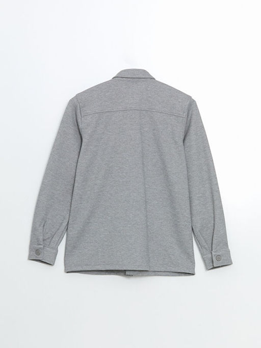 Uzun Kollu Dokulu Erkek ?ocuk G?mlek