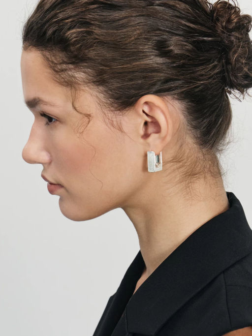 Серьги прямоугольной формы / Zarina  фото 2