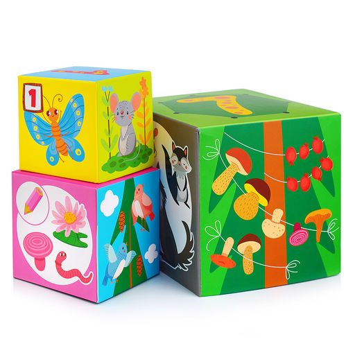 Пирамидка из кубиков 8 в 1 Лесные жители - Десятое королевство фото 4