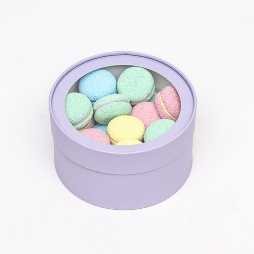 Набор 2 в 1 круглых коробок Бледно-фиолетовый с окном, 21 х 11 - 18 х 10 см - Simaland фото 7