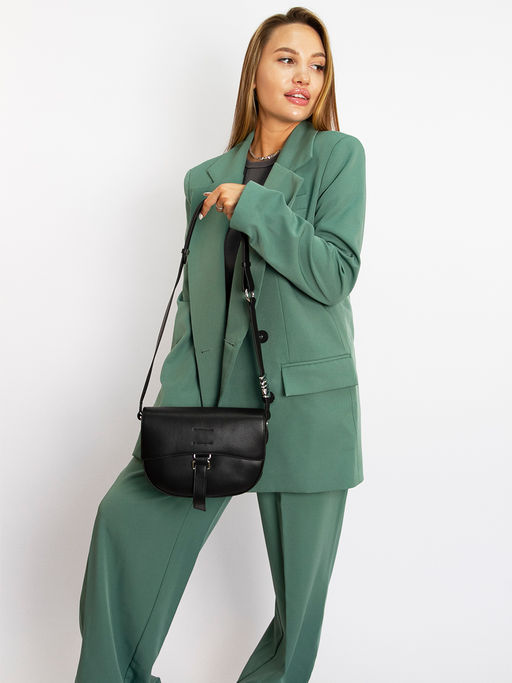 LACCOMA сумка Q5920-черный натуральная кожа полиэстр  фото 3