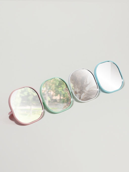 Зеркало карманное «Узор», с подставкой, 8×8 см, МИКС