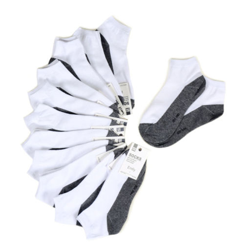 Носки женские р. 36-40 набор 12 штук / NA101 /уп 30/100/белые/серые - Галеонтрейд фото 3