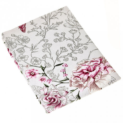 "Вивьен" Скатерть 240х145см, длина стола до 200см, на 10-12 персон, хлопок "Комфорт" 171г/м2, "Домашняя мода" (Россия)