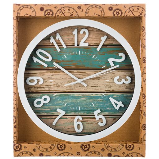Часы настенные кварцевые Lefard Wood диаметр 35 см диаметр циферблата 31 см  фото 2