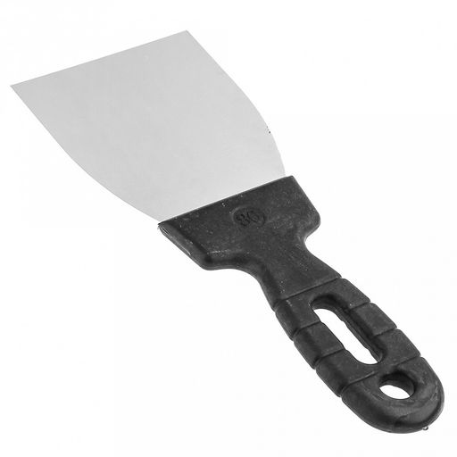 Шпатель для ремонта и отделки Стандарт 8см, польский, нержавеющая сталь, пластмассовая ручка (Россия) - Домашняя Мода фото 4