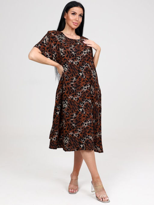 47 ПЛАТЬЕ ЖЕНСКОЕ (Коричневый) - А-дина фото 2