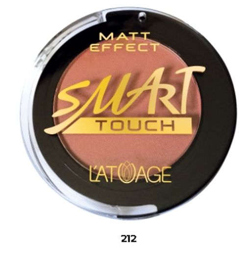 Latuage Румяна компактные SMART TOUCH №212 абрикосово-розовый