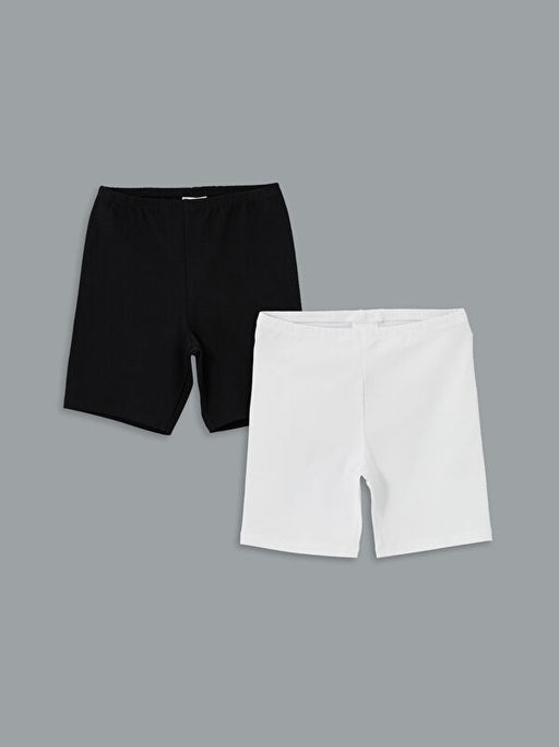 Beli Lastikli K?z ?ocuk K?sa Tayt 2li