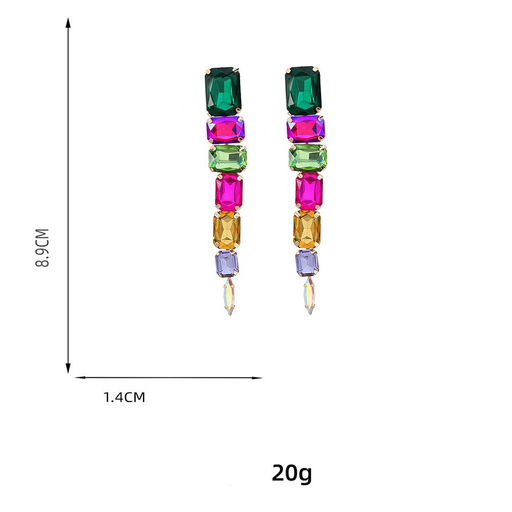 Серьги длинные на гвоздиках RADA Accessories