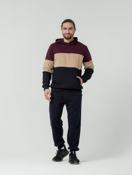 футер 3х нитка ПЕТЛЯ Мужской костюм ColourBlock - Knitka wear фото 3