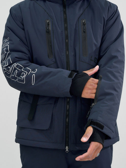 Горнолыжный костюм мужской зимний темно-серого цвета 394TC - Leifensh фото 19