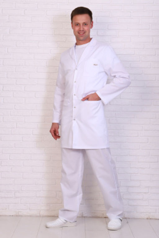 Халат мужской 234 CVC. Цвет: белый - Стильб фото 9