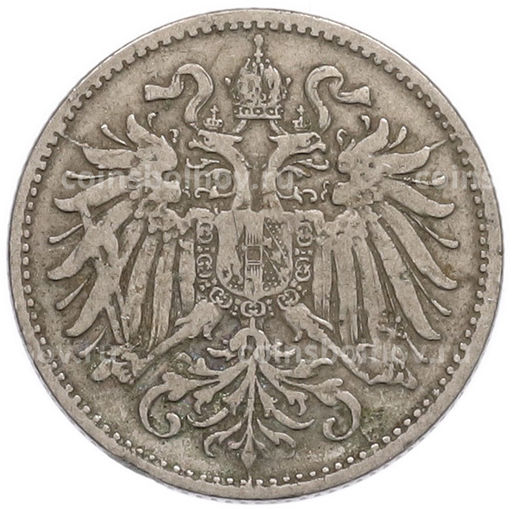 Монета 10 геллеров 1893 года Австрия