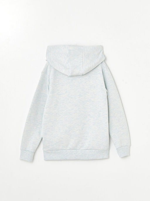 Kap??onlu Bask?l? Erkek ?ocuk Sweatshirt - Waikiki фото 2