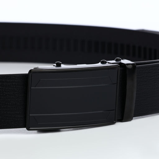 Ремень мужской, 120×3.5 см, пряжка автомат из металла, чёрный