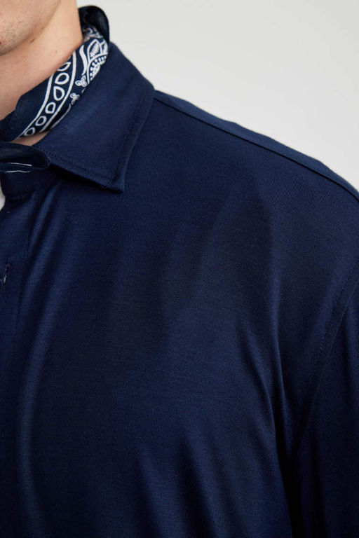 Рубашка стандартного кроя с длинным рукавом - Defacto фото 5