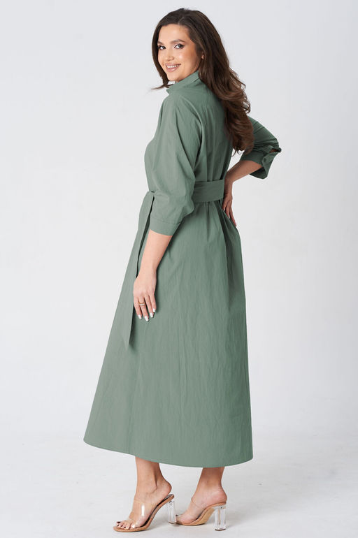 Платье Lenata 16495 серо зеленый