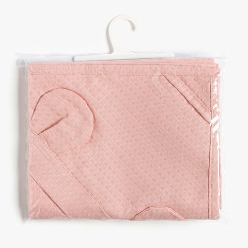 Детский вафельный уголок Экономь и Я 90х90 см, пудра,100% хлопок, 200 г/м2  фото 7