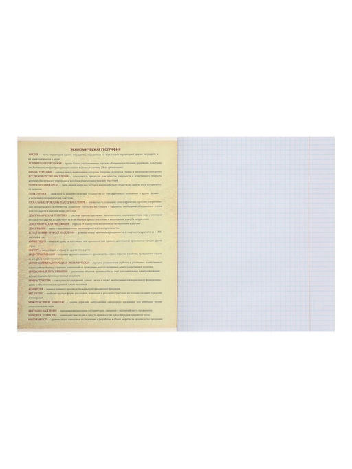 Цена за 15 шт. Тетрадь предметная, 36 листов в клетку, Calligrata «Пиксели. География»