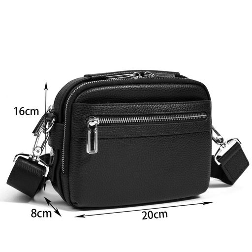 Сумка мужская, кожа, MIRONPAN 860401 Черный