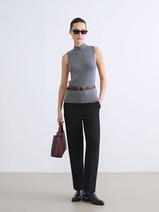 Dik Yaka Kad?n Triko S?veter