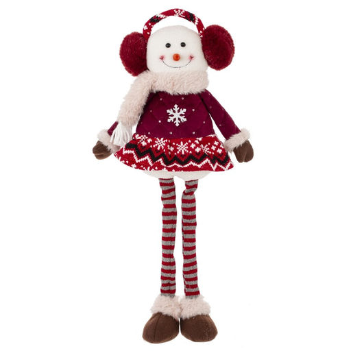 Игрушка набивная "Снеговик", L20 W16 H53 см, 2в.