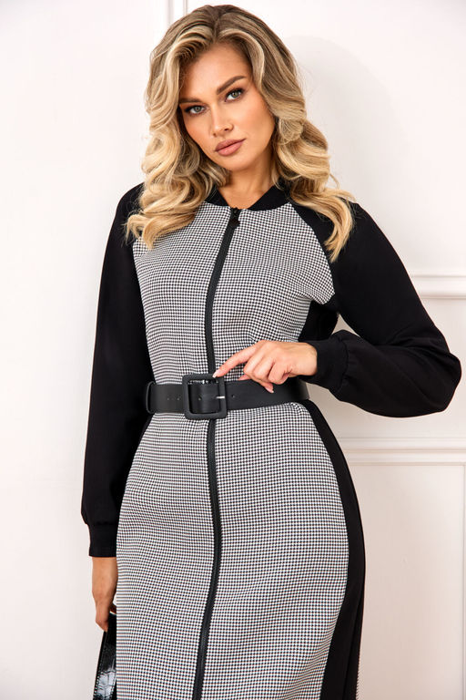 Платье AGATTI 5840 Черно-белый фото 4