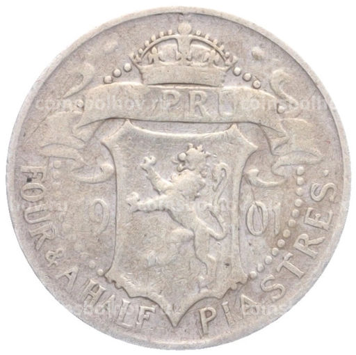 4 1/2 пиастра 1901 года Британский Кипр
