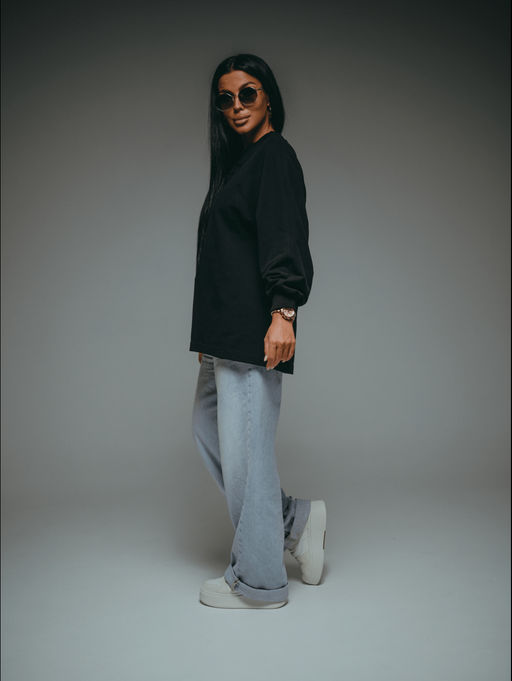 Символ свитшот женский (черный)