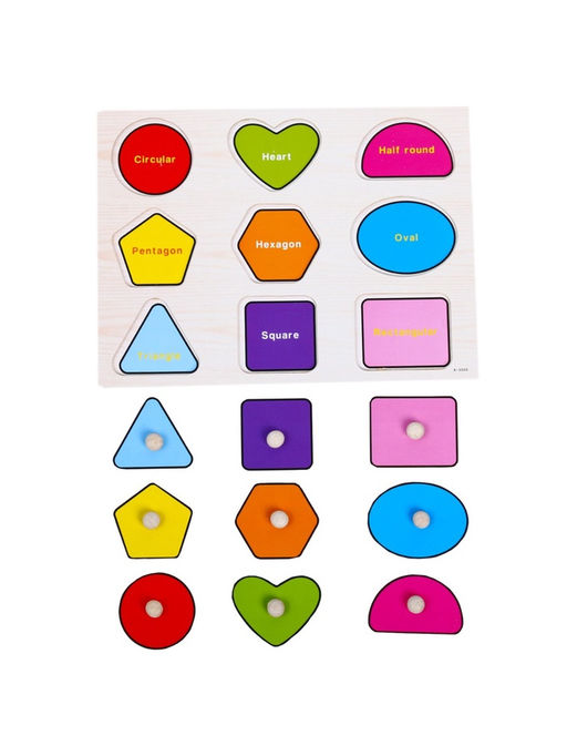 Рамка - вкладыш «Цвета и формы», 9 деталей