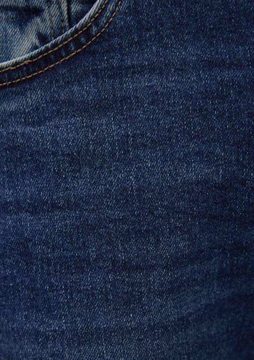 Leo Kolej G?lgeli Koyu Mavi Jean Pantolon  фото 9