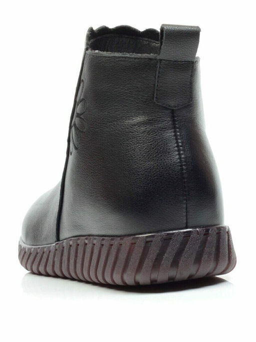 01-5507 BLACK Ботинки демисезонные (натуральная кожа, байка) - No name фото 7