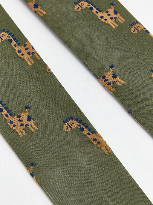 Desenli Erkek Bebek K?lotlu ?orap 2li