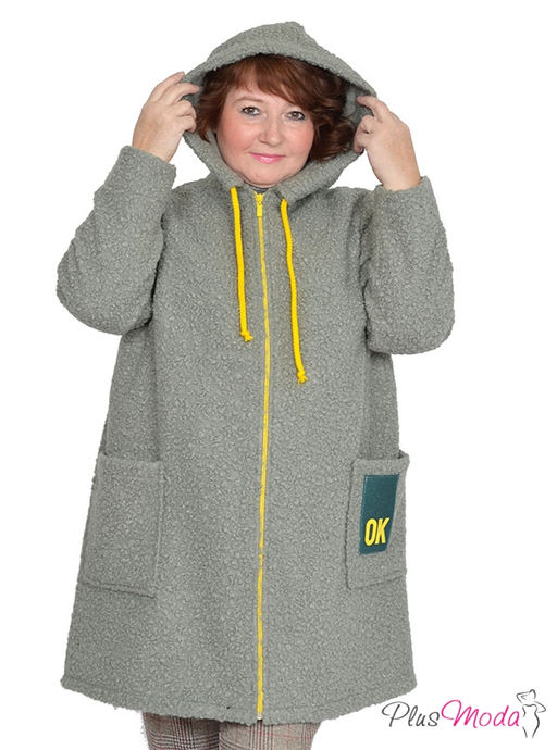 Куртка-пальто Модель №765 размеры 44-84 - Plusmoda фото 3
