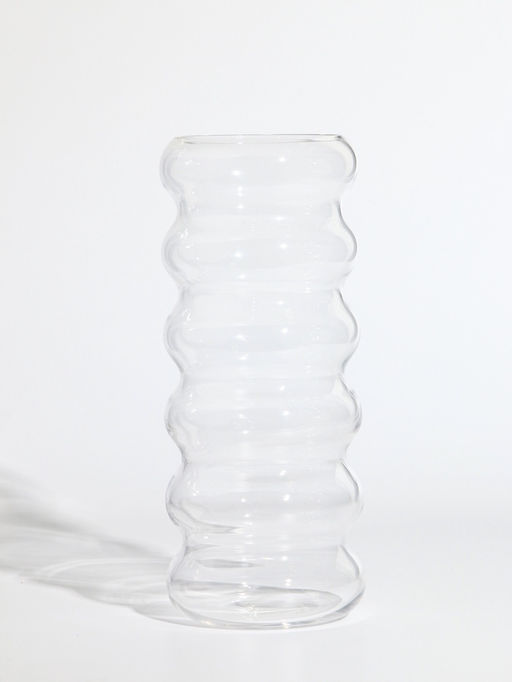 Ваза «Ширли», 24×10×10 см, стекло, прозрачная