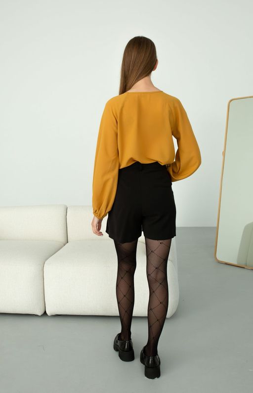 Блуза AURA 2064-176 горчица  фото 4