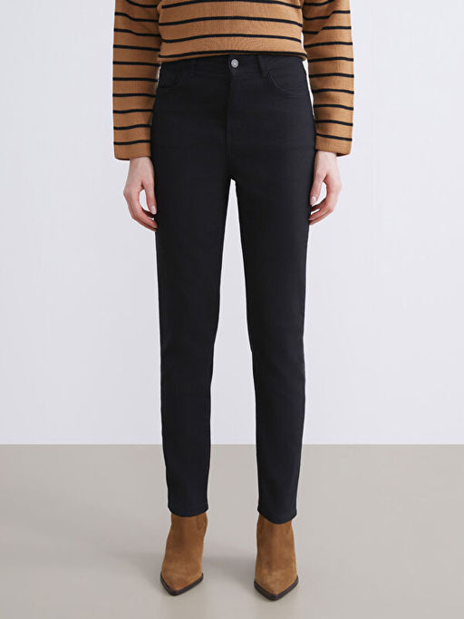 Slim Mom Kad?n Jean Pantolon