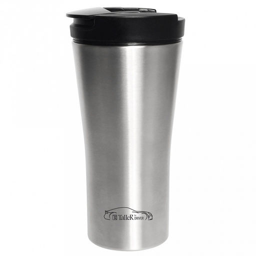 Термокружка Альтон 0,45л, нержавеющая сталь, пластмассовая крышка с силиконовым кольцом, широкое горло, TalleR (Китай)