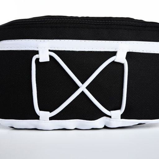 Сумка поясная со шнуровкой, цвет чёрный