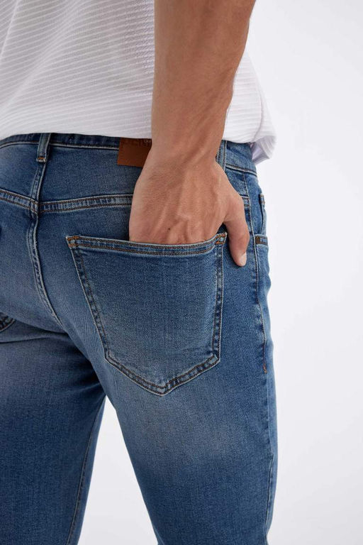 Pedro Slim Fit Джинсовые брюки узкого кроя с нормальной талией и узкими штанинами - Defacto фото 7