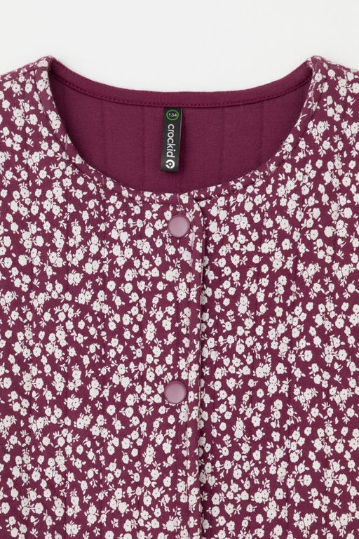 Crockid _ КР 302575/насыщенная клюква,милые цветочки к499 жилет для дев  фото 5