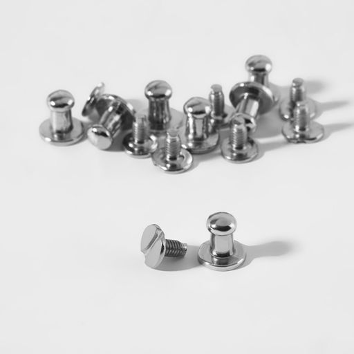 Цена за 3 шт. Кобурный винт d = 5/8 9 мм, 10 шт, цвет серебряный - Арт узор фото 2