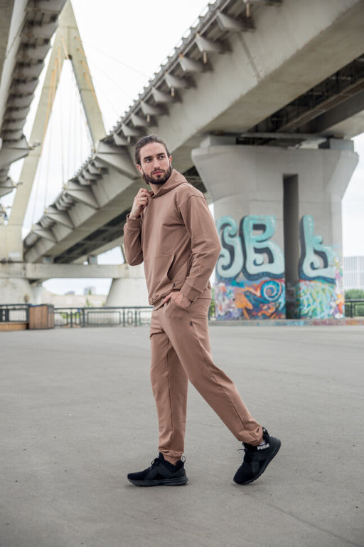 95% ХЛОПОК футер 2х нитка Костюм c толстовкой мужской - Knitka wear фото 3